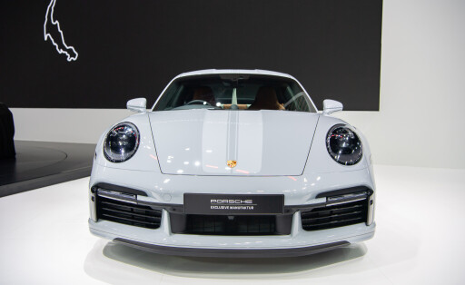 Porsche Exclusive Manufaktur on display at Bangkok International Motor Show 2023 on March 21, 2023 in Nonthaburi, Thailand. xkwx Auto Automobile Automotive Bangkok Business Car Class Concept Coupe Design Display Drive Driver Dynamics EV Editorial Electric Elegant Engine Exclusive Experience Hybrid Electric Industrial Industry International Luxury Manufaktur Mechanic Model Modern Motor New Plug-in Porsche Presentation Recharge Show Showroom Super Technology Thailand Transport Transportation Vehicle Wheel black commercial energy power renewable