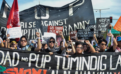 Antikorruptionsproteste in der philippinischen Hauptstadt Manila im September 2025.